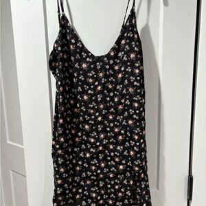 Reformation Black Floral Dress